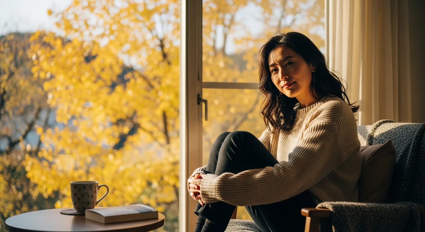 秋の静けさと落ち葉：季節性の感傷